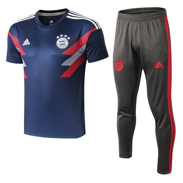 Trikot Trainingsshirt Bayern München Komplett Set 2018-19 Blau